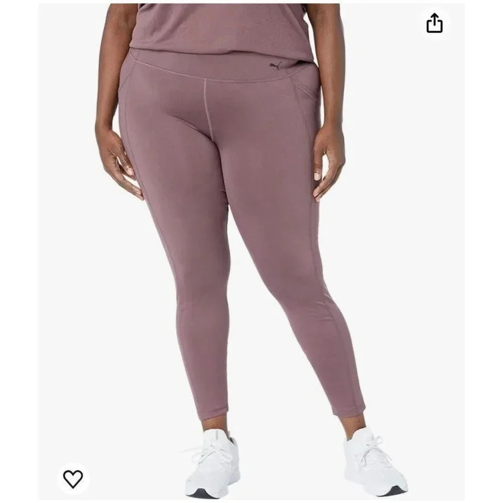 Puma Women’s Train Forever 7/8 Tight Training Leggings Dusty Plum Size 3X NWT
